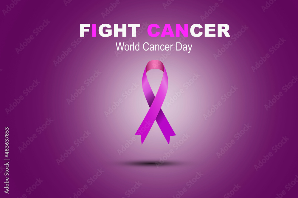 illustration of world cancer day. 4 february illustration of world cancer day. 4 february