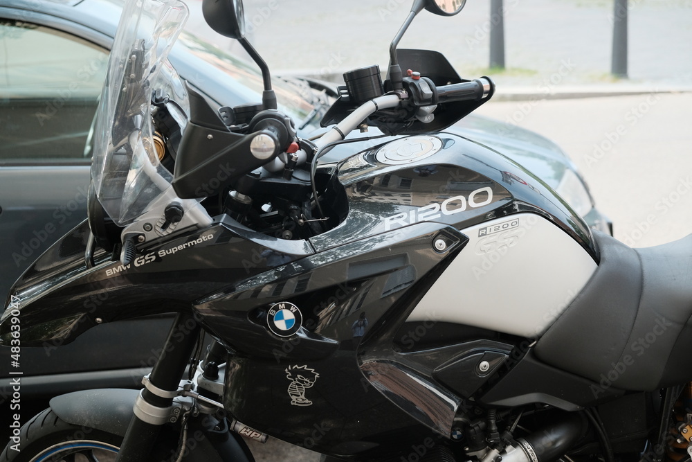 Berlin, Germany - August 2, 2017: The BMW R1200GS motorcycle. Manufactured  in Berlin, Germany by BMW Motorrad, it is one of the BMW GS family of dual sport  motorcycles Stock Photo | Adobe Stock
