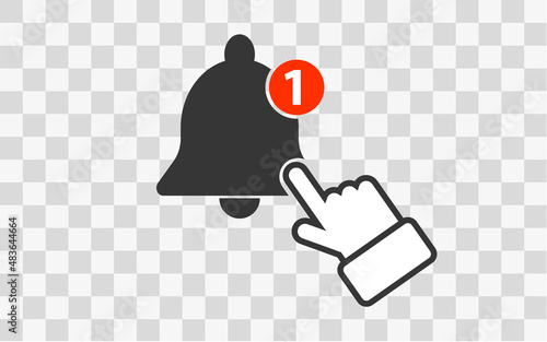 Alert. Bell icon. Vector illustration