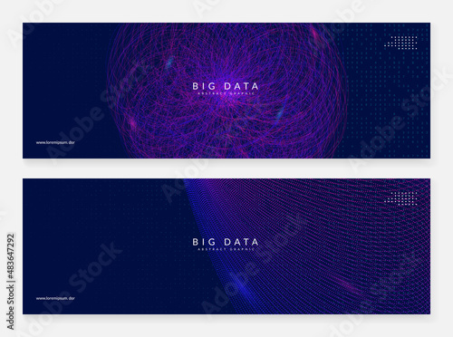 Abstract tech visuals. Digital technology