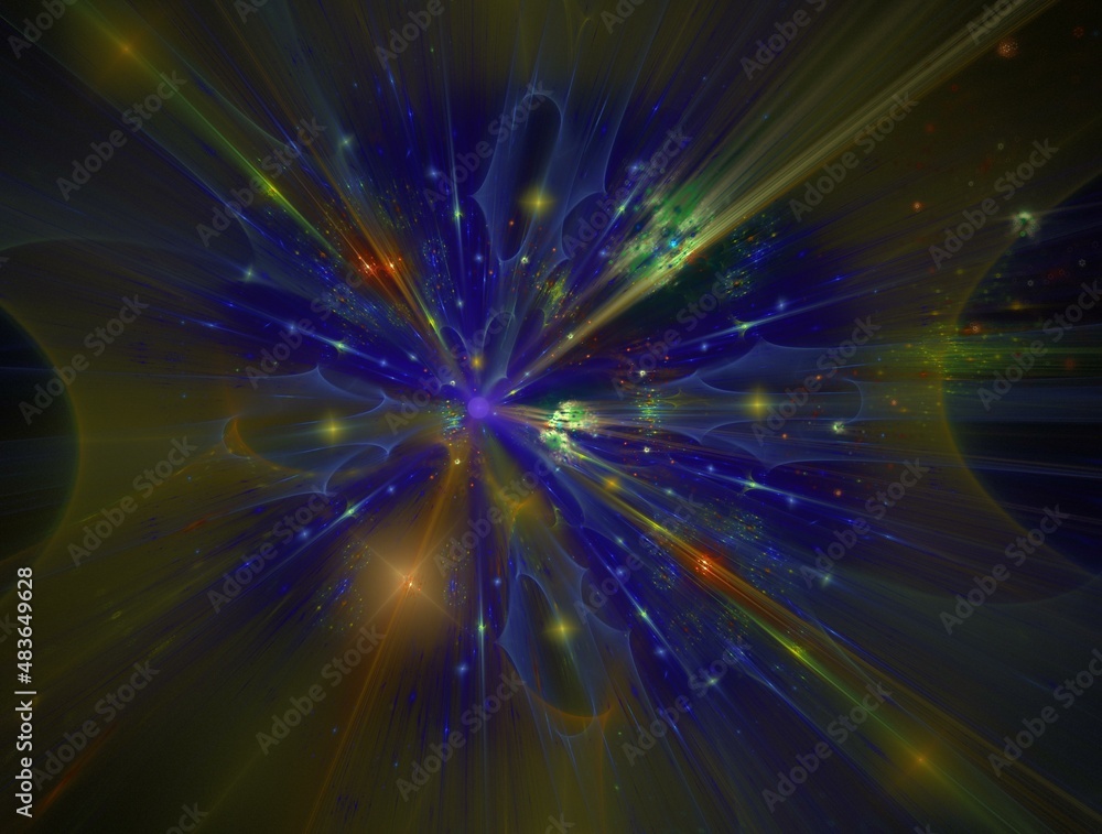 Naklejka premium Imaginatory fractal abstract background Image