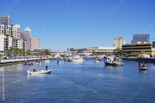 Tampa, FL USA - 01 29 2022: Gasparilla pirate festival in tampa fl 