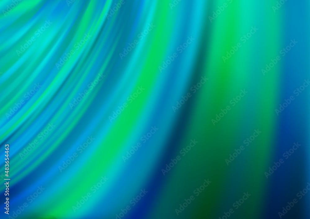 Light BLUE vector backdrop with bent lines. Light BLUE vector backdrop with bent lines.