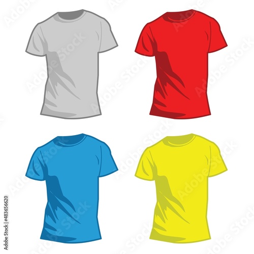men shirt mockup template vector design