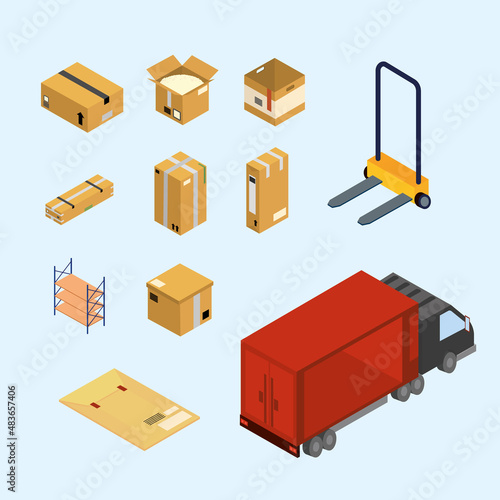 delivery packaging items