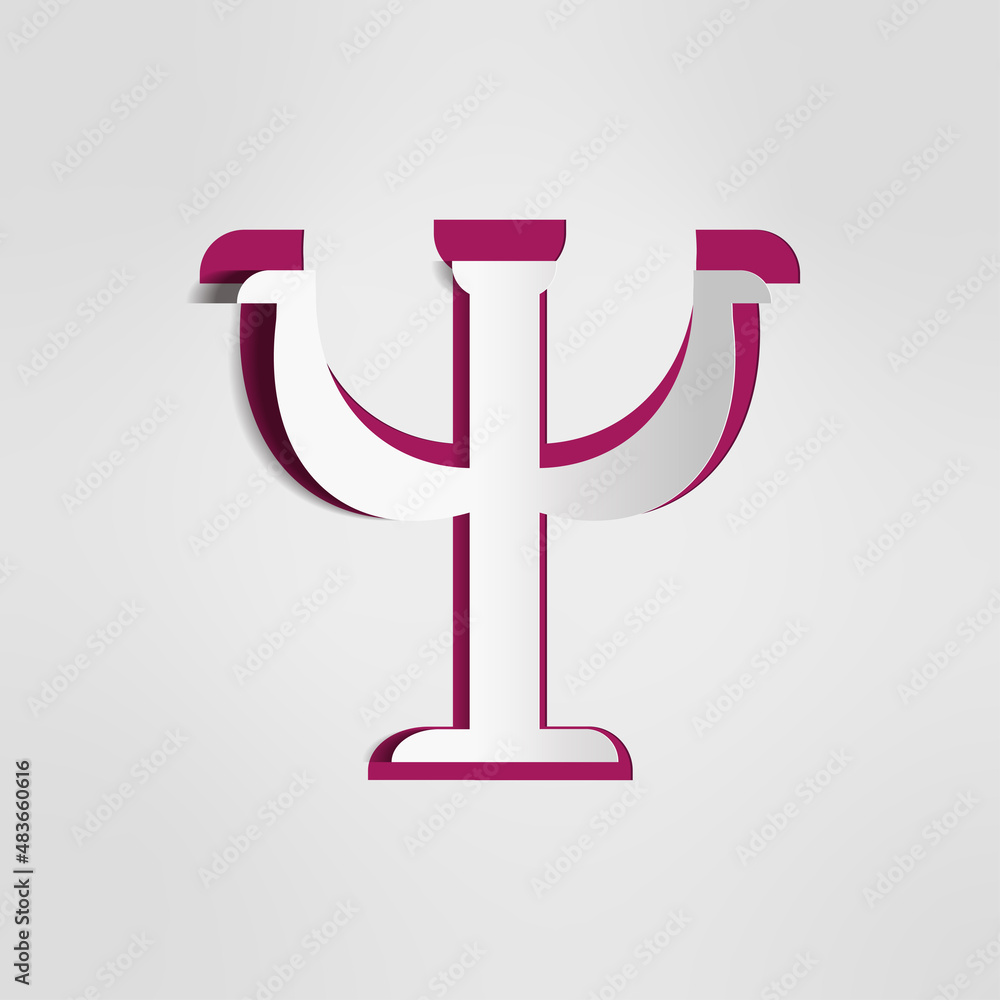 Psi sign psychology science Creative style Psi sign psychology science Creative style