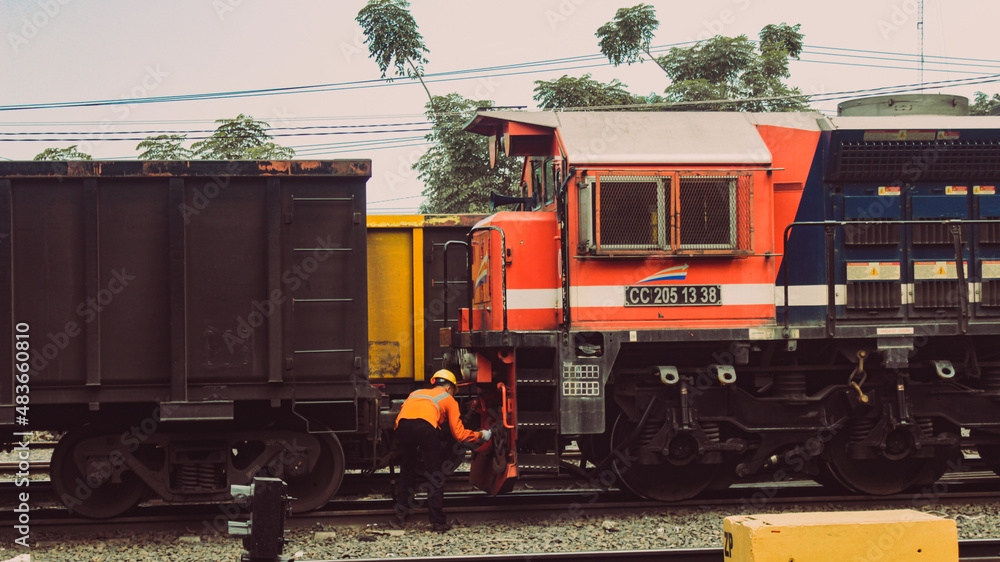 train on the railway