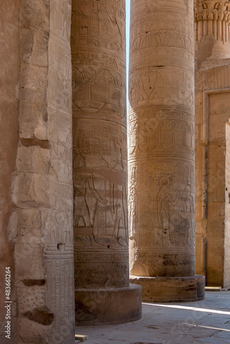 Doppeltempel von Kom Ombo, Säulen, Ägypten