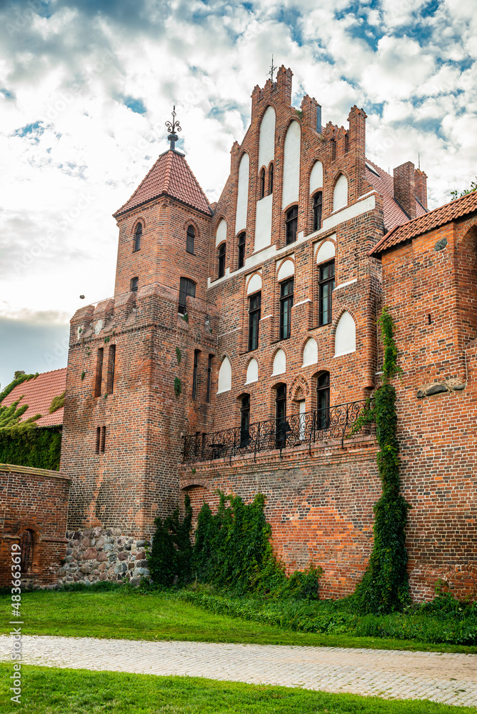 Torun, Poland - August 11, 2021. Teutonic Castle ruins