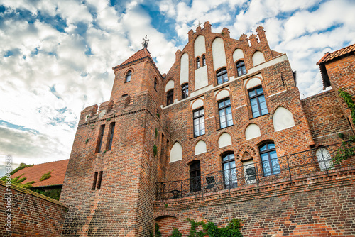 Torun, Poland - August 11, 2021. Teutonic Castle ruins