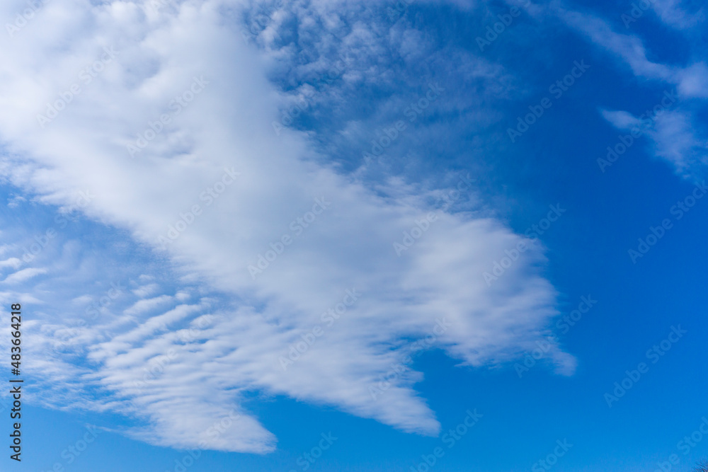 Fototapeta premium Refreshing blue sky and cloud background material_c_03