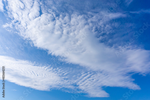 Refreshing blue sky and cloud background material_c_07