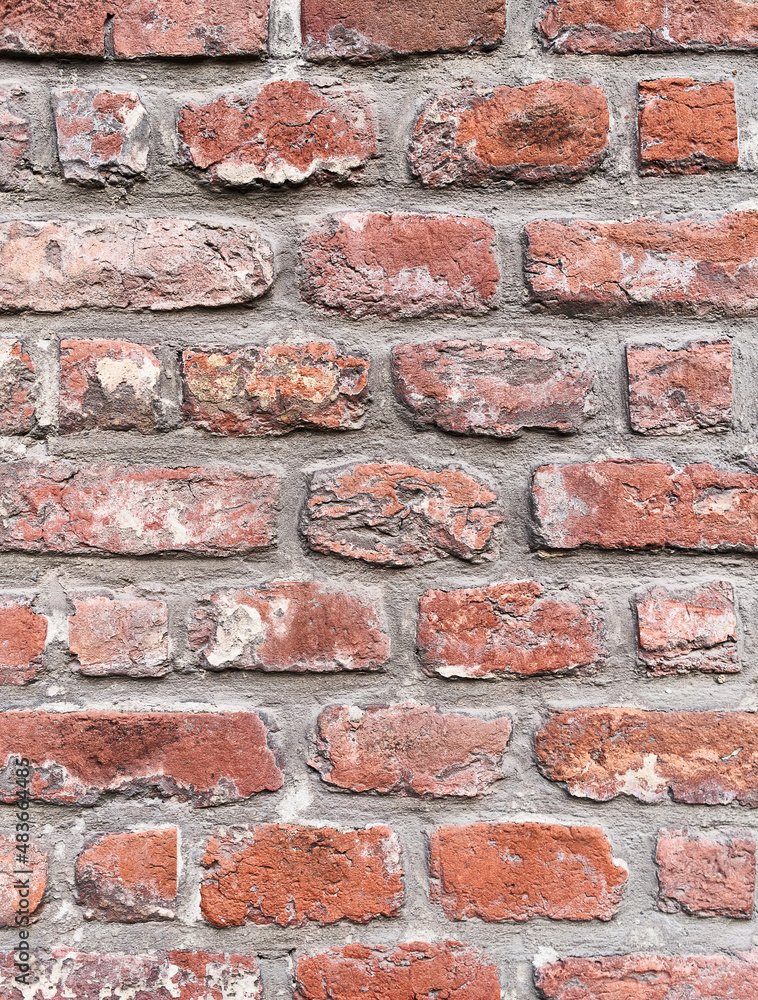 Fototapeta premium Decay brick wall surface background