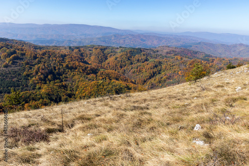 Autumn Landscape of Erul mountain near Golemi peak, Bulgaria photo