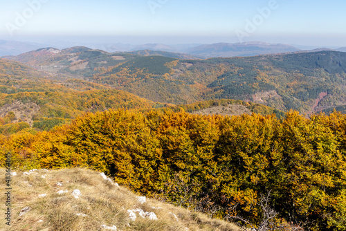 Autumn Landscape of Erul mountain near Golemi peak, Bulgaria photo