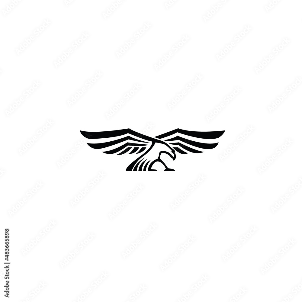 Fototapeta premium elegant eagle logo design