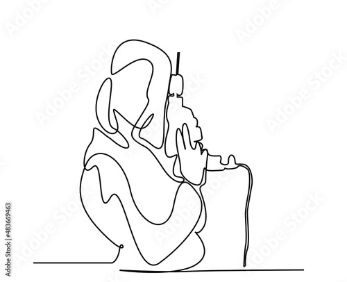 female remodeler posing with drill machine in hand