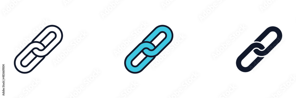 Chain link icon symbol template for graphic and web design collection logo vector illustration Chain link icon symbol template for graphic and web design collection logo vector illustration