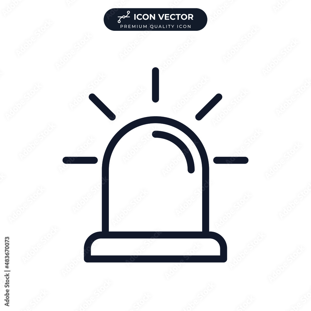 Siren icon symbol template for graphic and web design collection logo vector illustration Siren icon symbol template for graphic and web design collection logo vector illustration