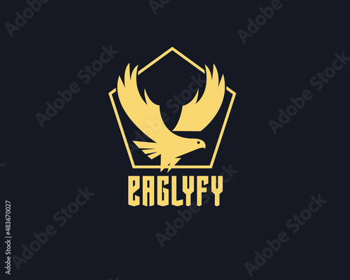 eaglify an eagle Logo template ,fully vector and customized logo design