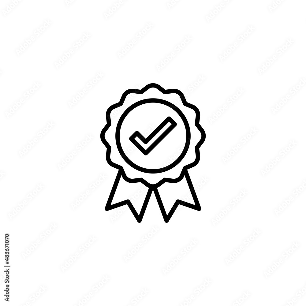 Approved icon. Certified Medal Icon Approved icon. Certified Medal Icon