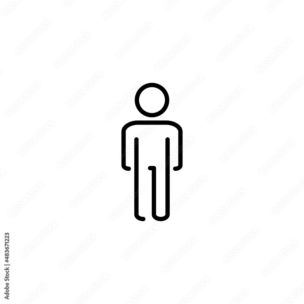 Man icon. male sign and symbol. human symbol Man icon. male sign and symbol. human symbol