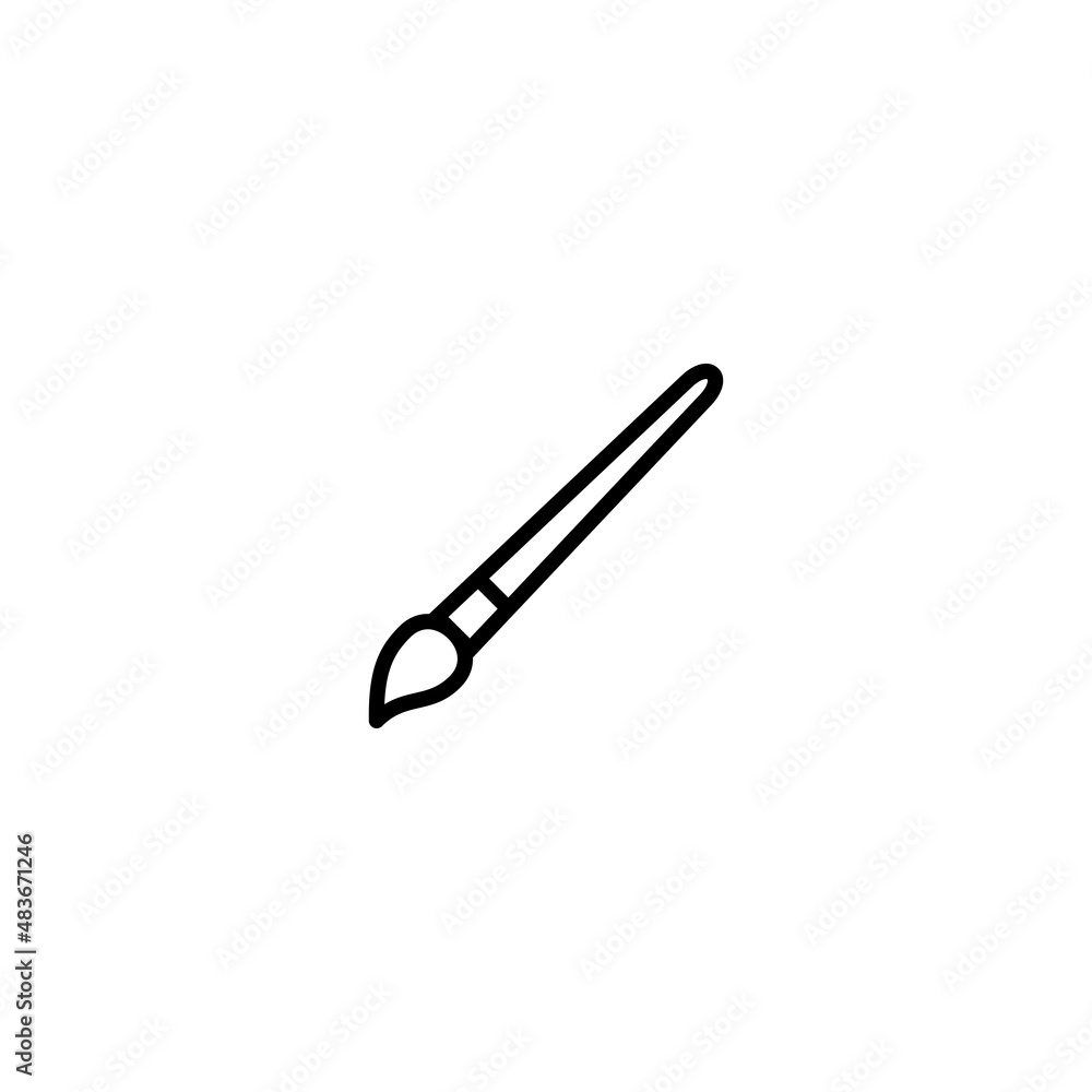Paint icon. paint brush sign and symbol. paint roller icon vector