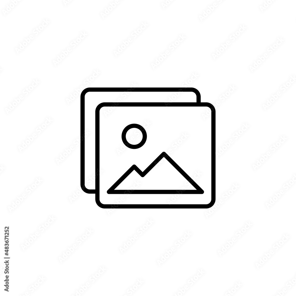 Picture icon. photo gallery sign and symbol. image icon Picture icon. photo gallery sign and symbol. image icon