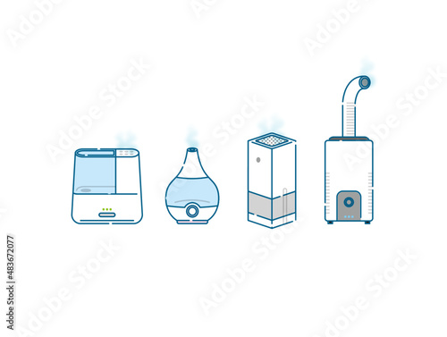 加湿器のセット
