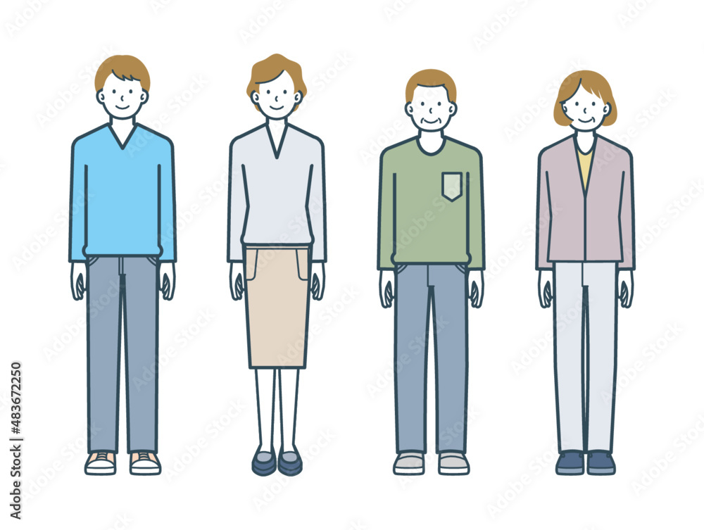 大人の人物セット02B 大人の人物セット02B