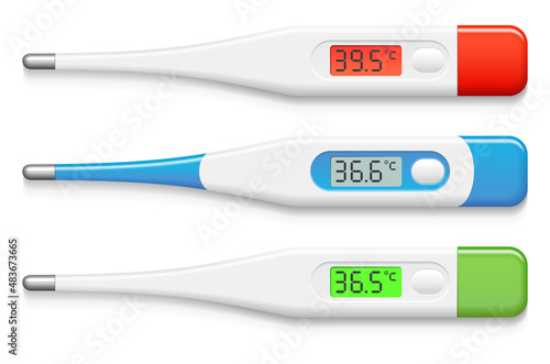 Digital thermometer temperature