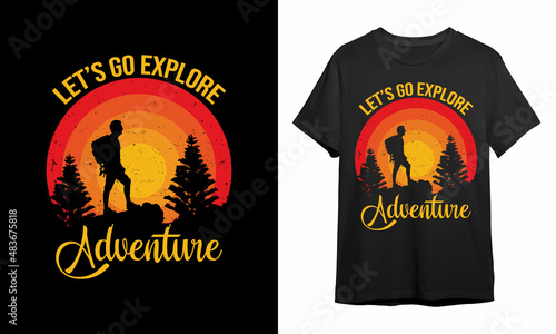 Adventure, Hunting Fishing, Veteran, Summer, Typography T-shirt Design