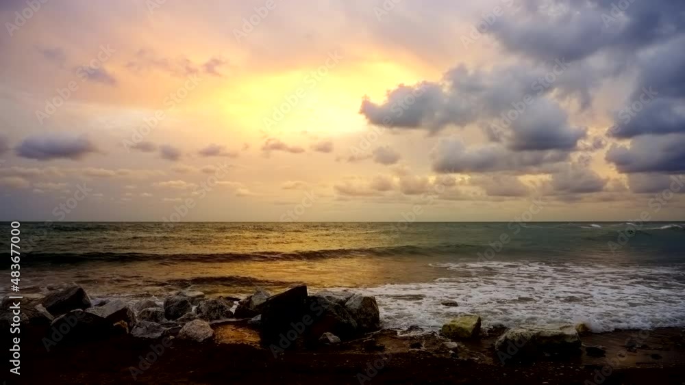 Dark day at the beach Dark day at the beach