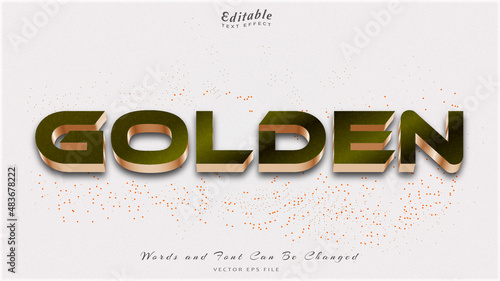 golden text effect