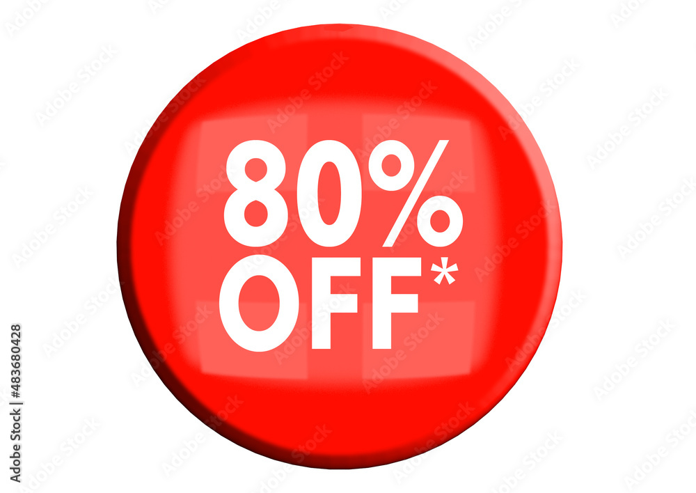 80 Percent off 3d Sign on White Background, Special Offer 80% Discount Tag, Sale Up to 80 Percent Off,big offer, Sale, Special Offer Label, Sticker, Tag, Banner, Advertising, offer Icon 80 Percent off 3d Sign on White Background, Special Offer 80% Discount Tag, Sale Up to 80 Percent Off,big offer, Sale, Special Offer Label, Sticker, Tag, Banner, Advertising, offer Icon