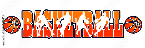 vector basketball background with yellow color