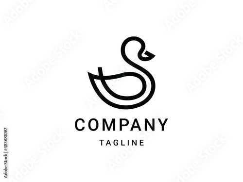 Duck Brand Simple Logo Template