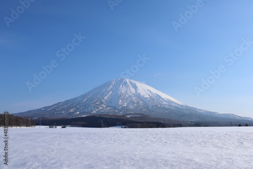 冬の羊蹄山