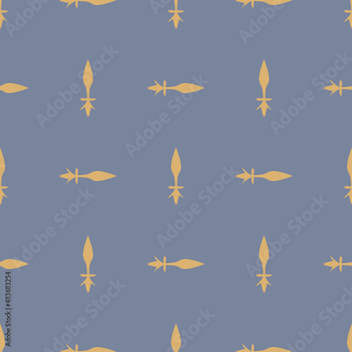 French fleur de lis royal lily seamless pattern. Farmhouse cottage background. Lilies lys flower flourish motif allover rustic damask.