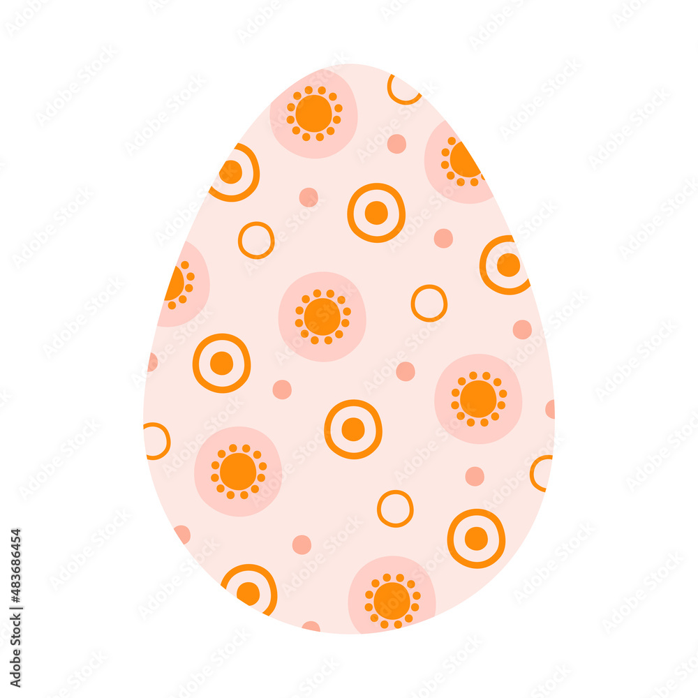 Silhouette cute Easter eggs with abstract patterns in pastel colors. Illustration colorful Easter eggs in flat style. Vector Silhouette cute Easter eggs with abstract patterns in pastel colors. Illustration colorful Easter eggs in flat style. Vector