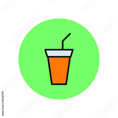 Juice Isolated Vector icon which can easily modify or edit