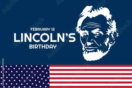 lincoln's birthday vector illustration design suitable for lincoln's birthday or anniversary in australia
