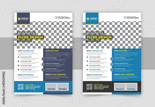 Creative Corporate & Business Flyer Brochure Template Design, abstract business flyer, vector template design. Brochure design, cover, annual report, poster, flyer