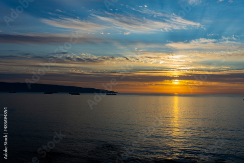 sunset over the sea © DRONGRAFIAS
