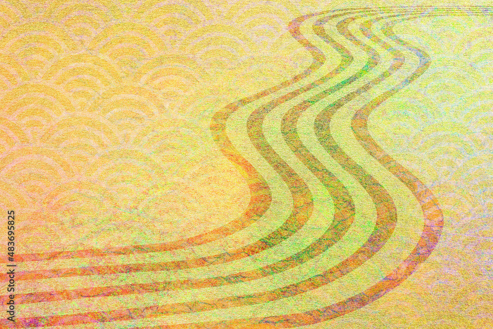 金色の和風背景