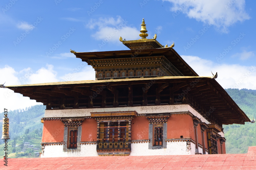 Bhutan architecture in Paro