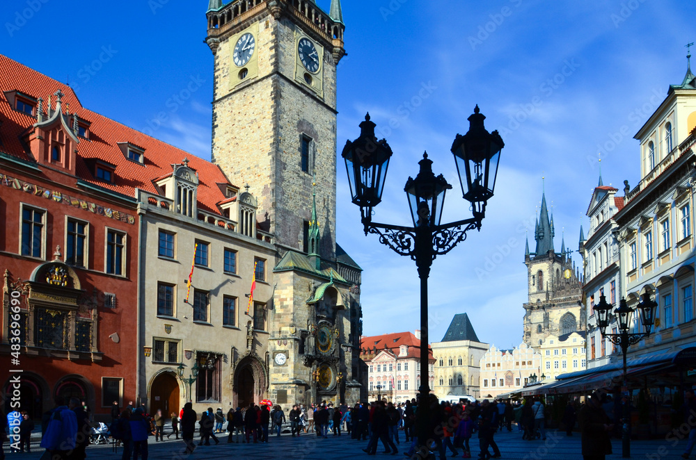 Obraz premium city old town square