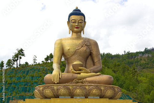 Buddhist temple in Thimphu Bhutan