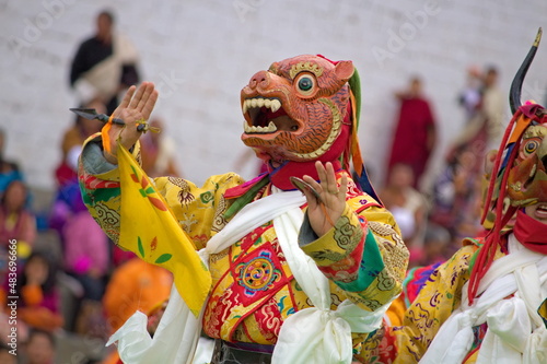 Dance festival aka Tshechu in Thimphu 