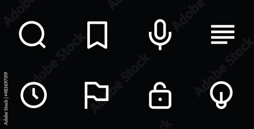 Icon Set For Mobile Application Development and Web Development